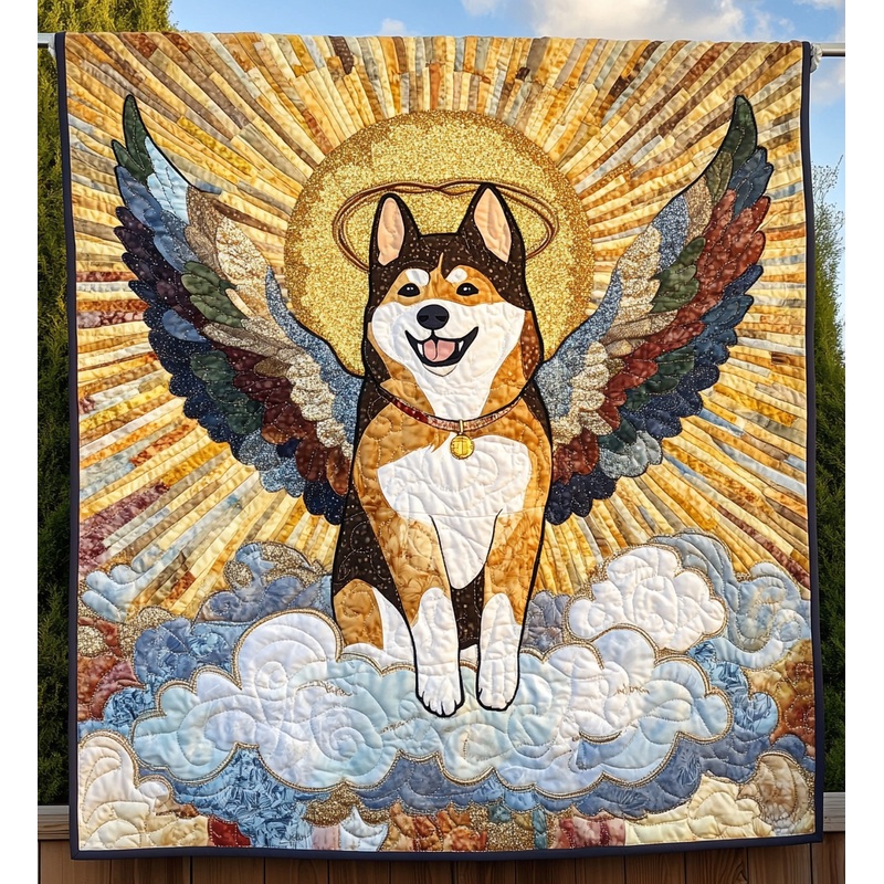 Akita Angel DAI090125191 Quilt Blanket