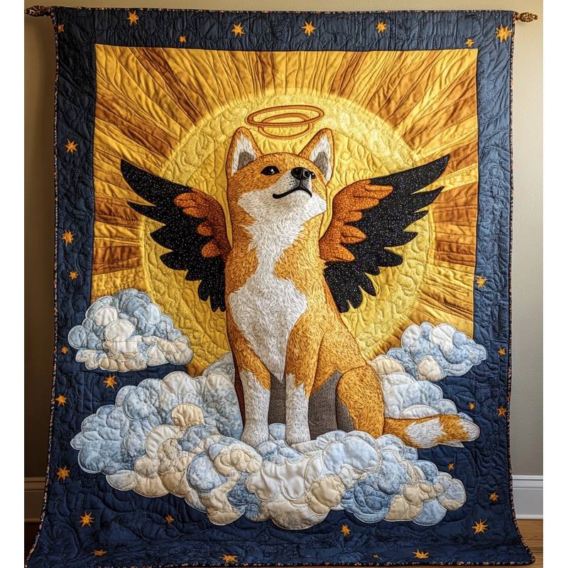 Akita Angel DAI090125192 Quilt Blanket