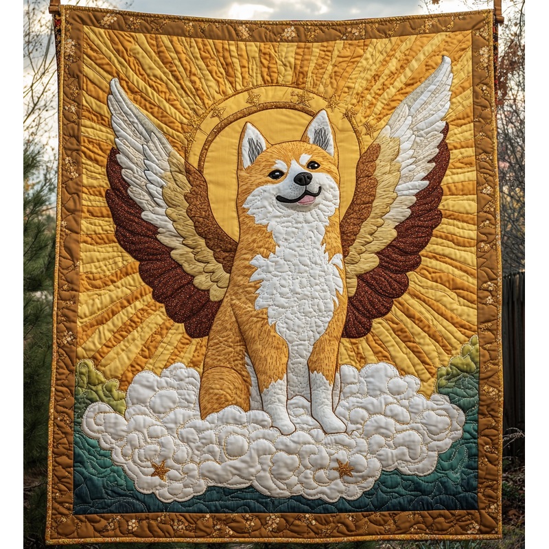 Akita Angel DAI090125193 Quilt Blanket