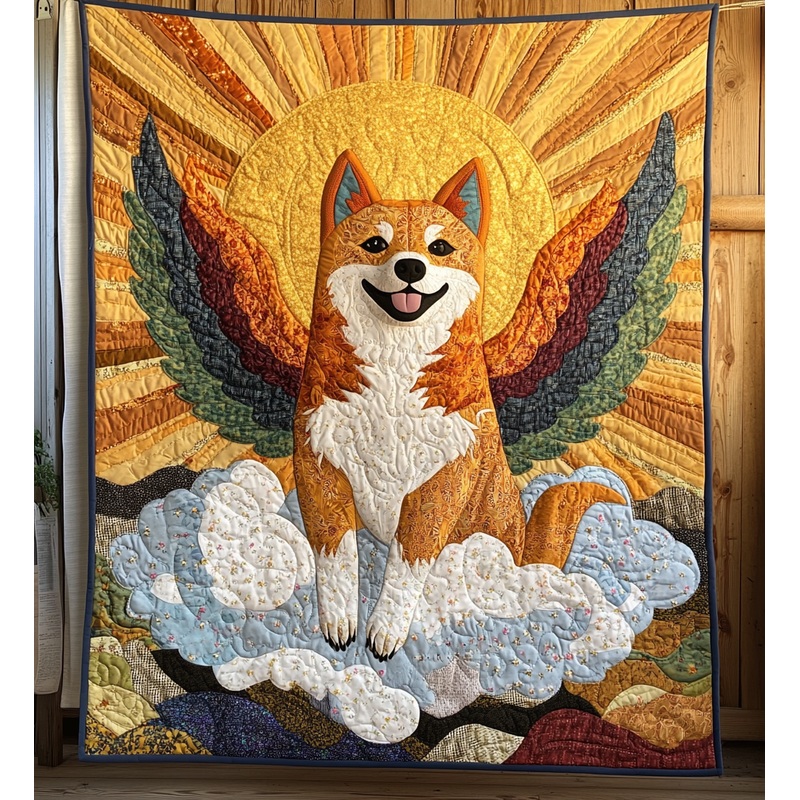 Akita Angel DAI090125194 Quilt Blanket