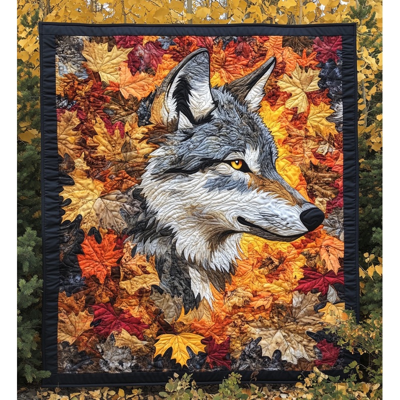 Autumn Wolf DAI090125237 Quilt Blanket