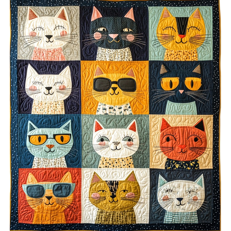Cat DAI090125231 Quilt Blanket