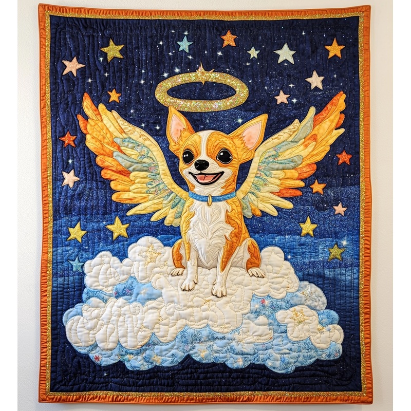 Chihuahua Angel DAI090125196 Quilt Blanket