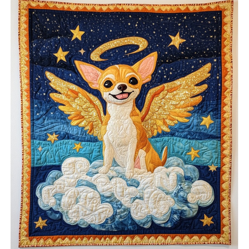 Chihuahua Angel DAI090125197 Quilt Blanket