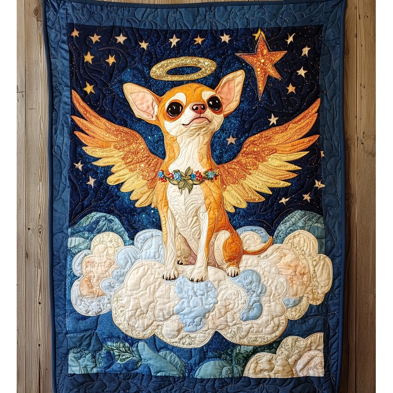 Chihuahua Angel DAI090125198 Quilt Blanket