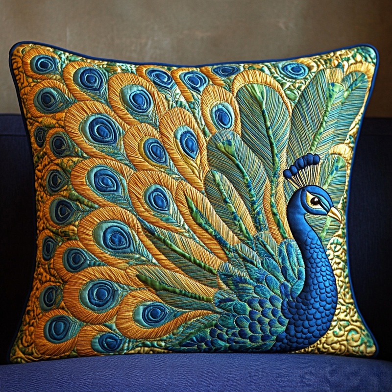 Peacock DAI090125376 Quilted Pillow Case