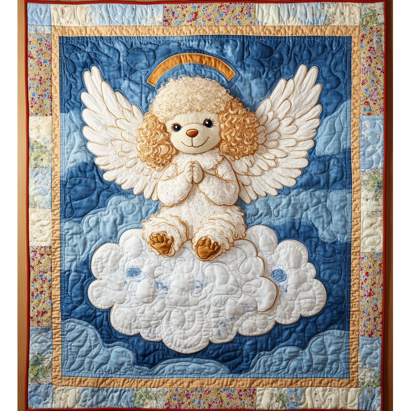 Poodle Angel DAI090125200 Quilt Blanket