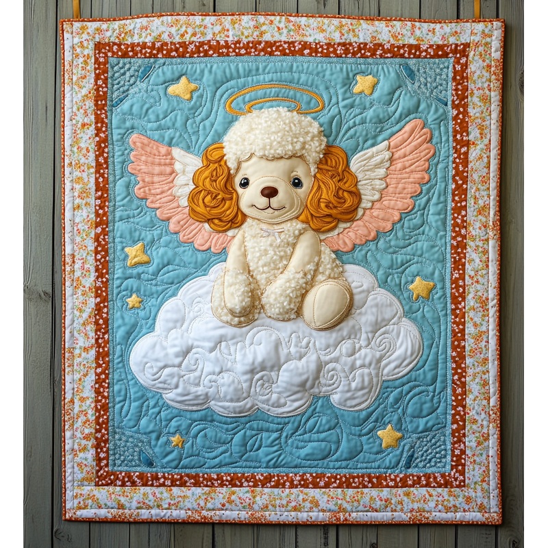 Poodle Angel DAI090125201 Quilt Blanket
