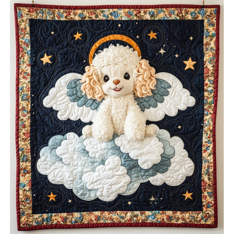 Poodle Angel DAI090125202 Quilt Blanket