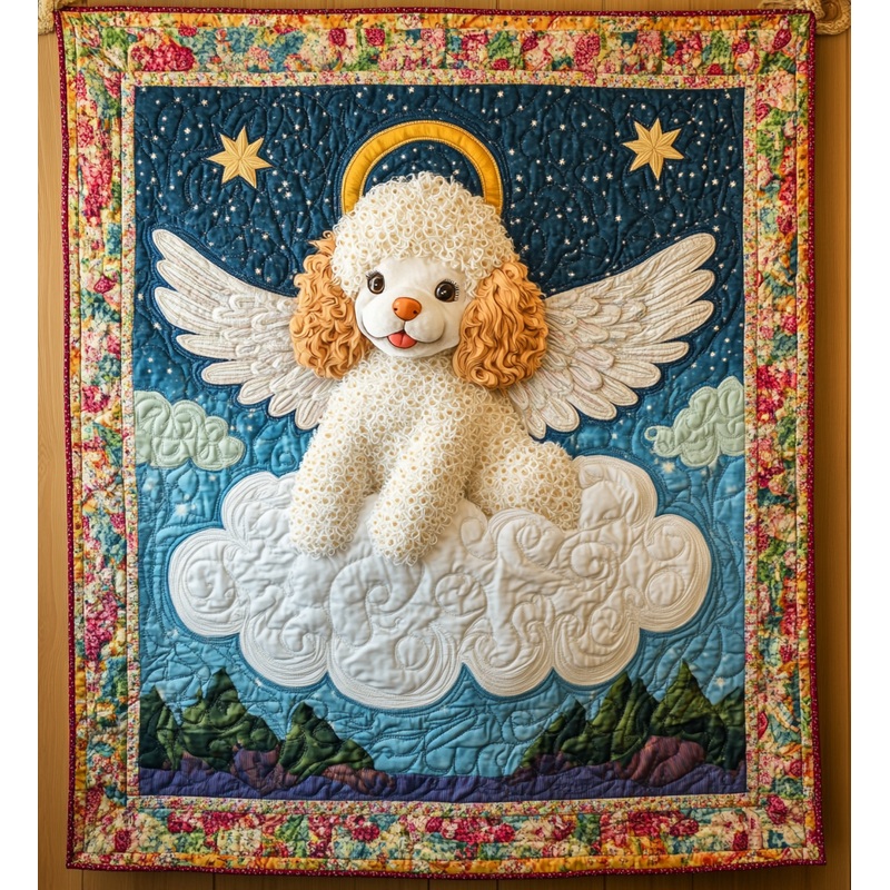 Poodle Angel DAI090125203 Quilt Blanket