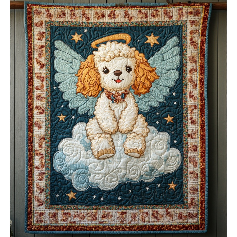 Poodle Angel DAI090125205 Quilt Blanket