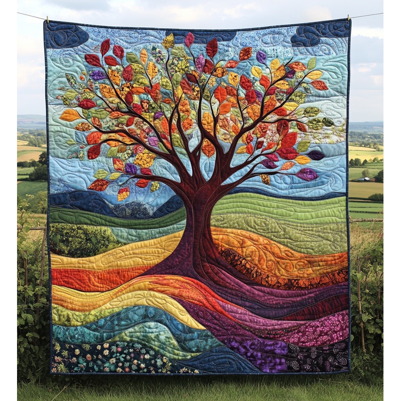 Tree Of Life DAI090125229 Quilt Blanket