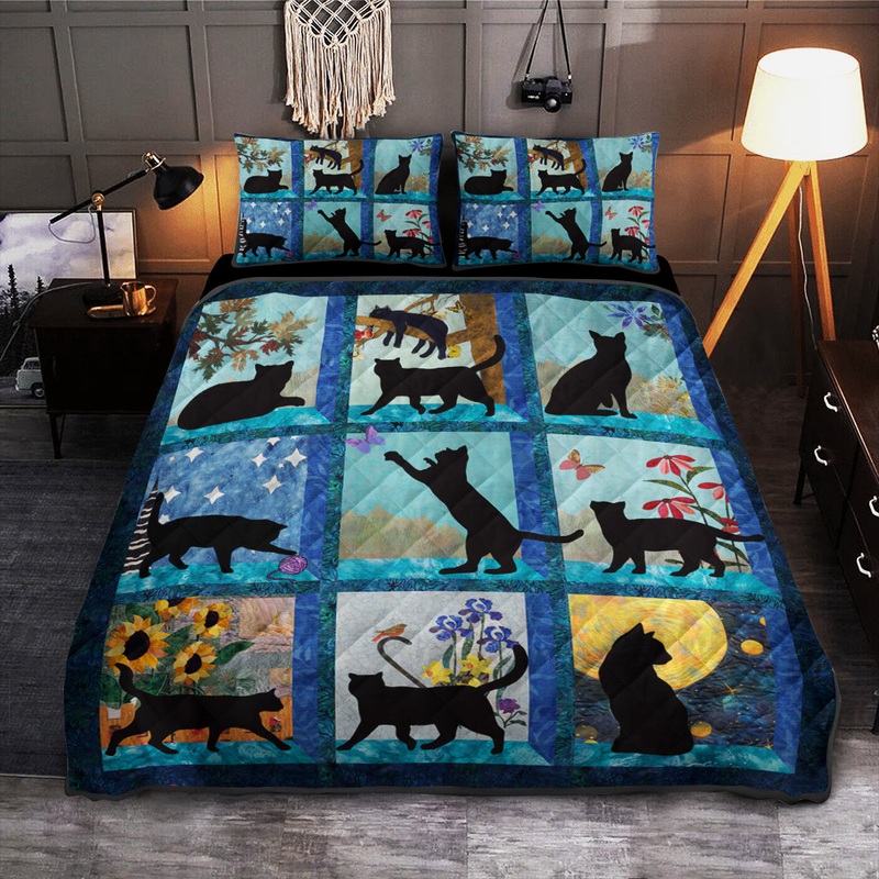 Black Cat TL06102301QB Quilt Bedding Set