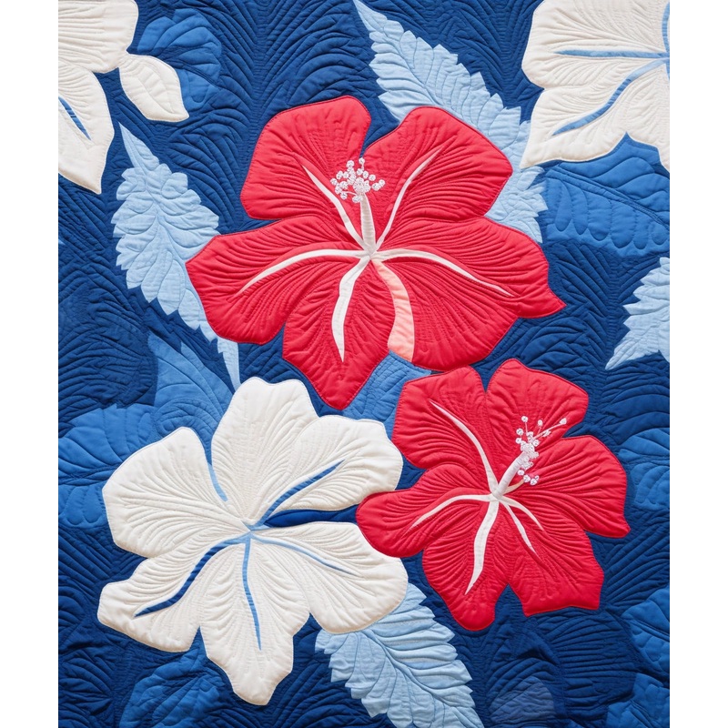 Hibiscus Flower BL9112310 Quilt Blanket