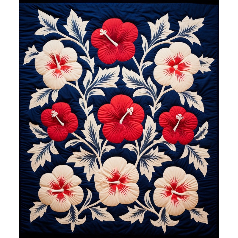 Hibiscus Flower BL911232 Quilt Blanket