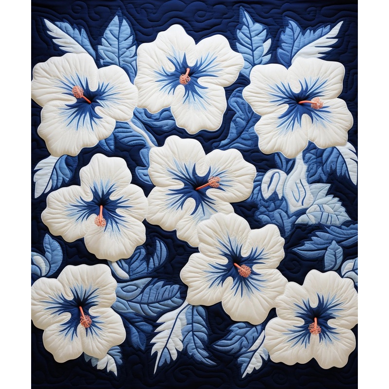 Hibiscus Flower BL911239 Quilt Blanket