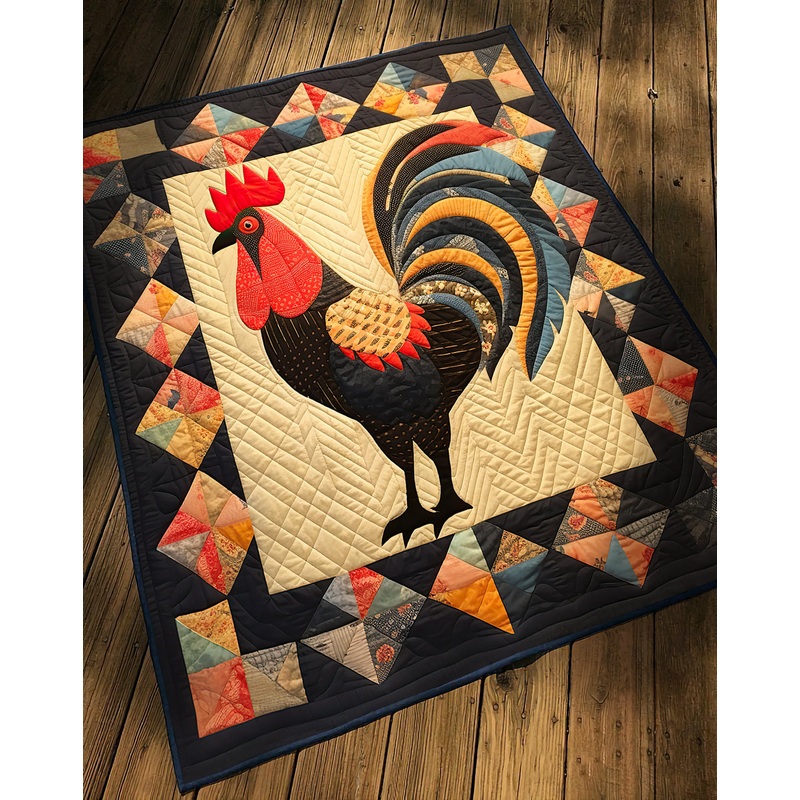 Rooster HM12102307 Quilt Blanket