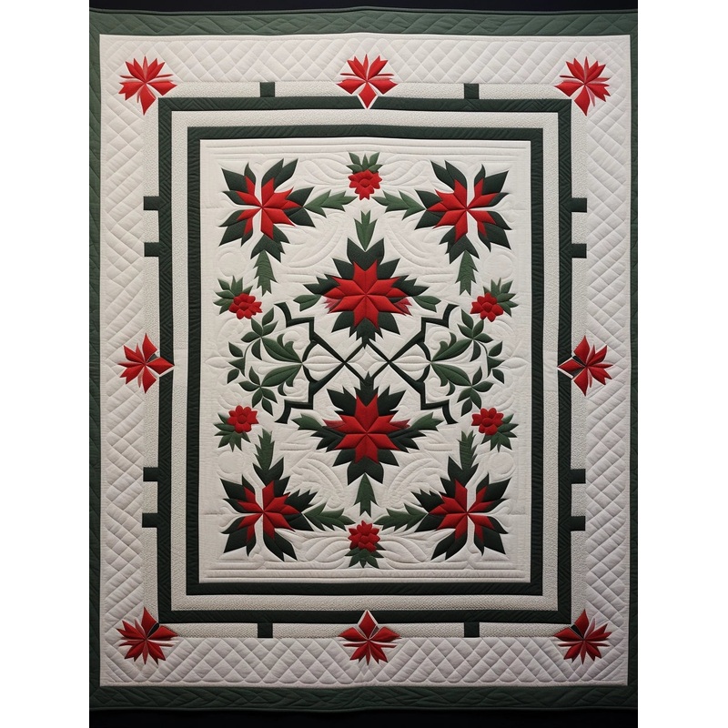 Amish Flower BL10112341 Quilt Blanket