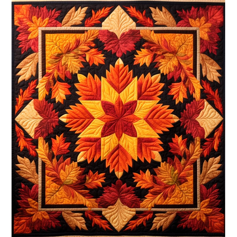 Autumn Leaves BL91123107 Quilt Blanket