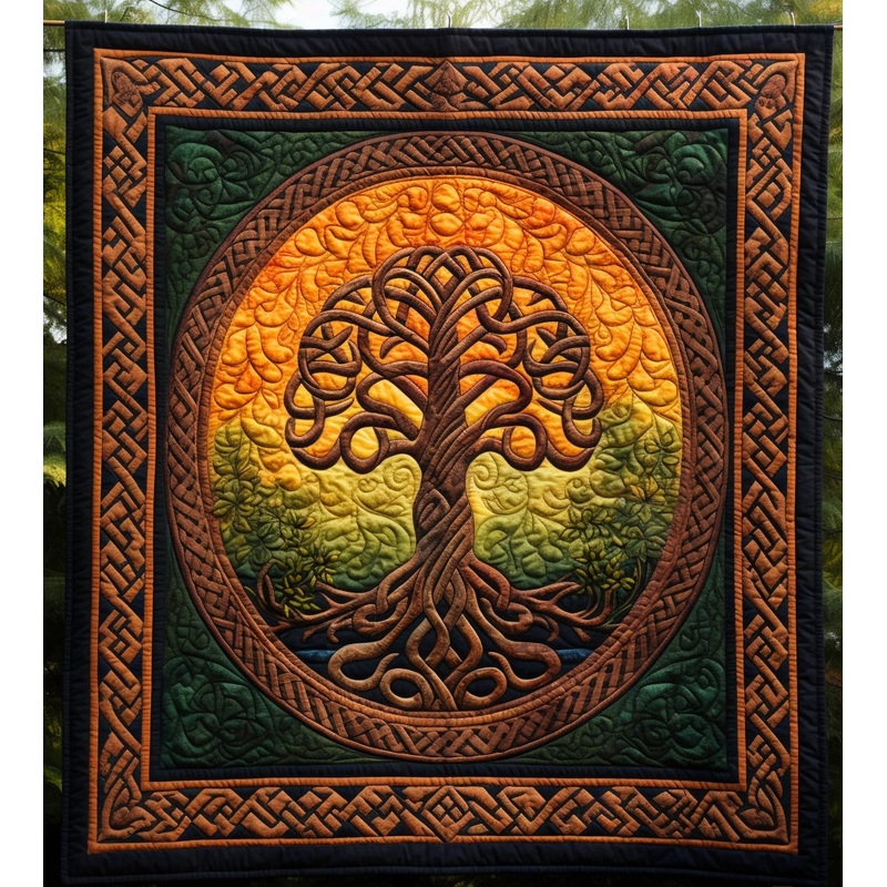 Celtic Tree Of Life BL10112332 Quilt Blanket