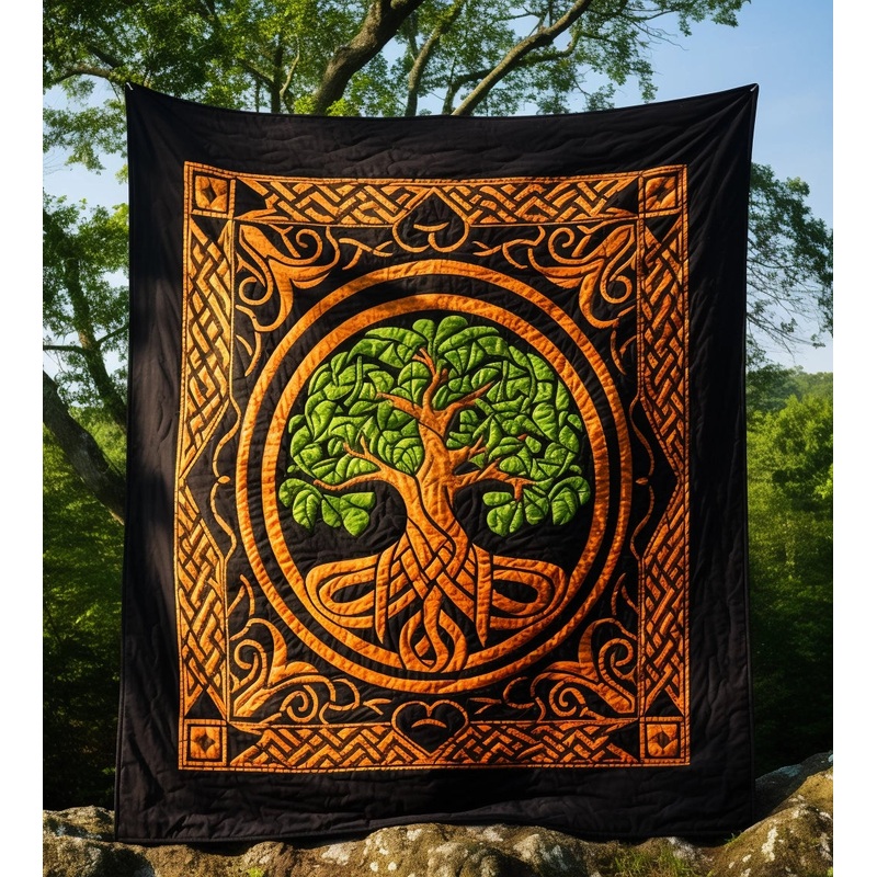 Celtic Tree Of Life BL10112333 Quilt Blanket