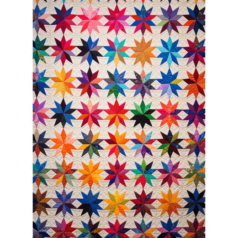 Colorful Star BL11112303 Quilt Blanket