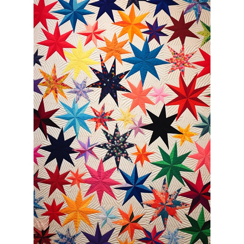 Colorful Star BL11112304 Quilt Blanket