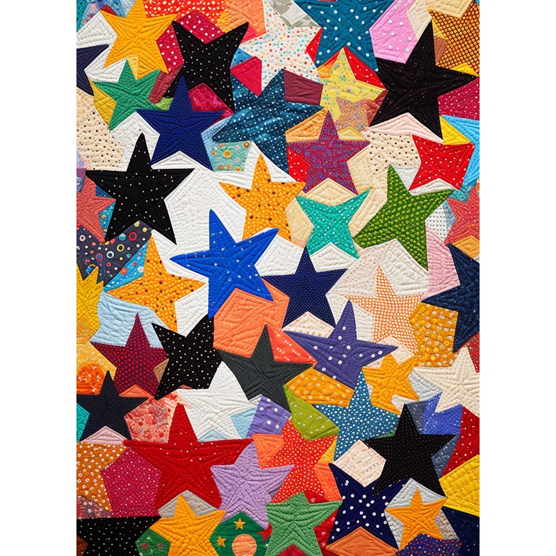 Colorful Star BL11112307 Quilt Blanket