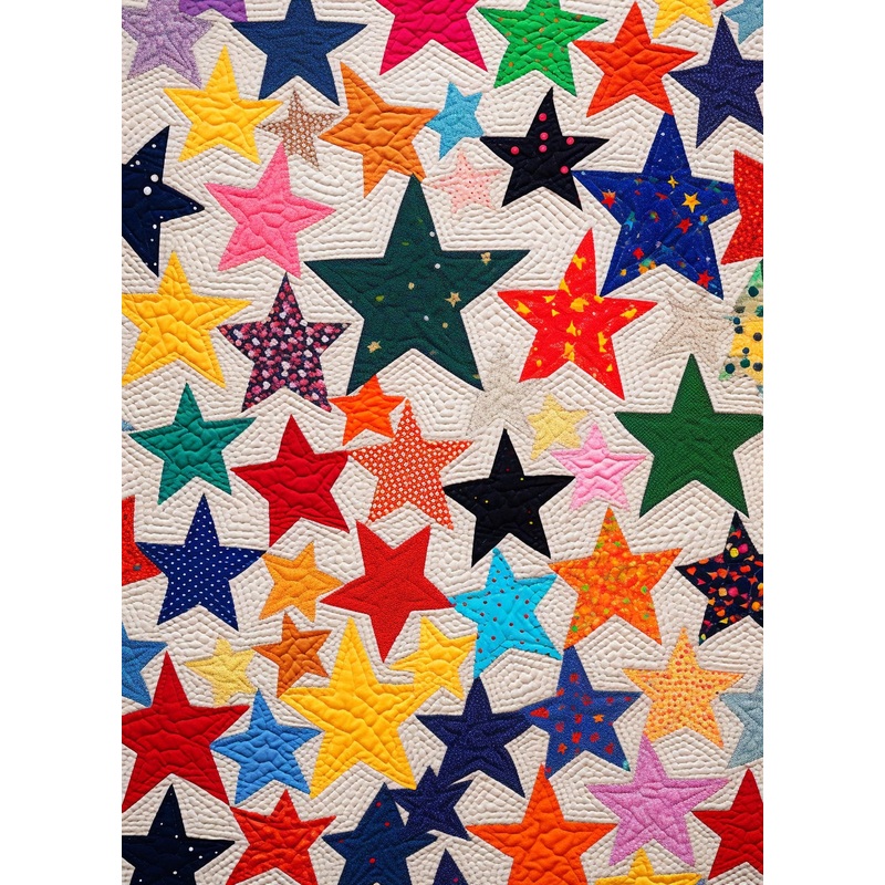 Colorful Star BL11112309 Quilt Blanket