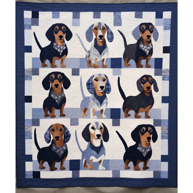 Dachshund BL9112320 Quilt Blanket