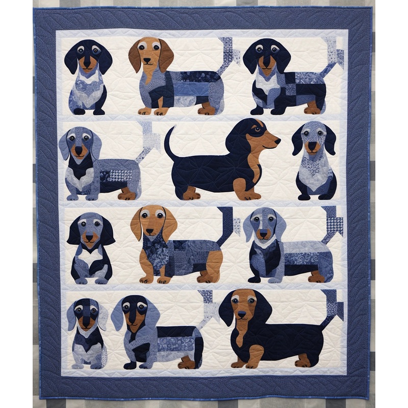 Dachshund BL9112327 Quilt Blanket