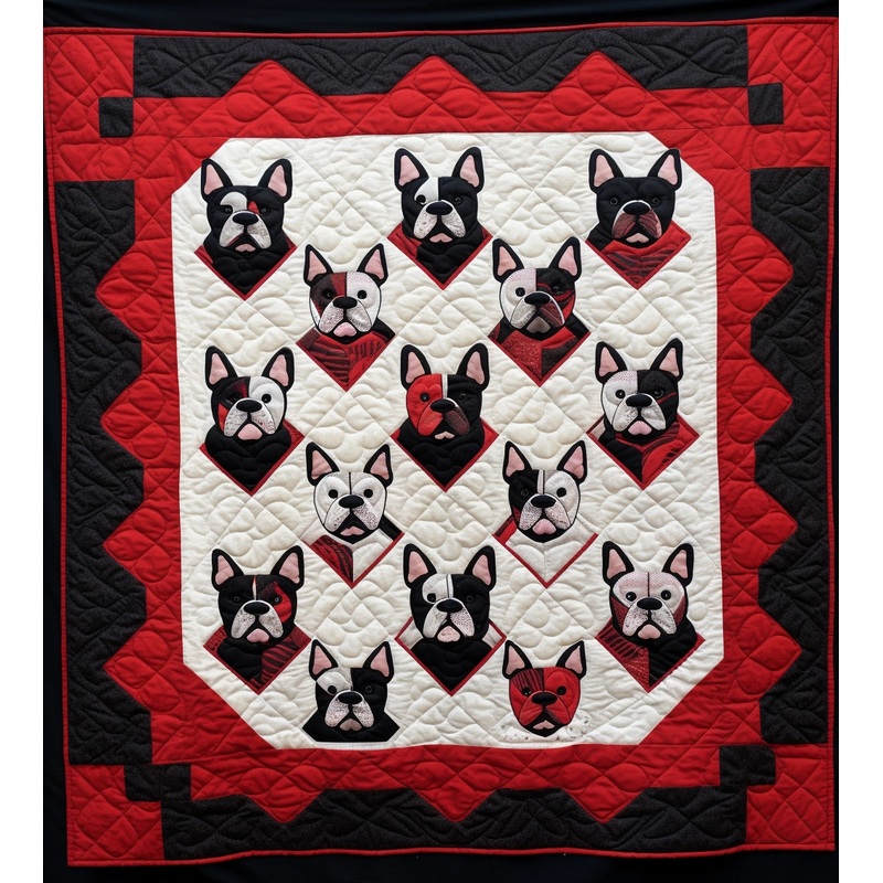 French Bulldog BL11112338 Quilt Blanket