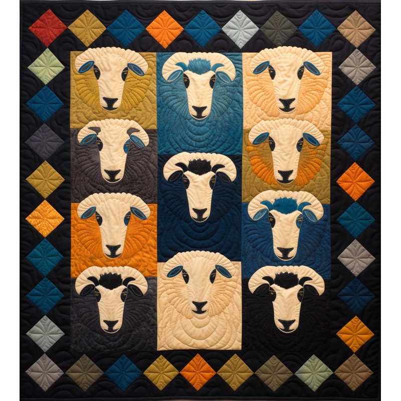 Goat BL10112314 Quilt Blanket