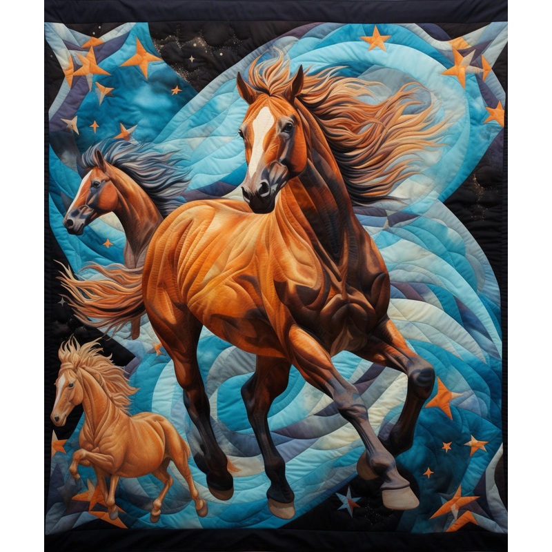 Horse BL9112358 Quilt Blanket
