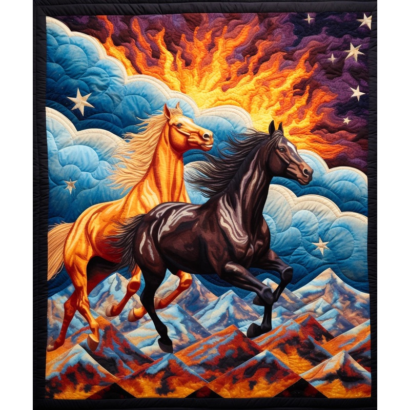 Horse BL9112359 Quilt Blanket
