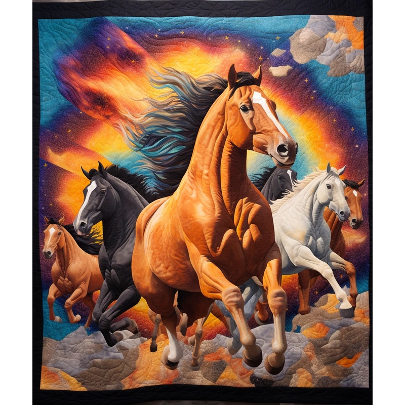 Horse BL9112360 Quilt Blanket