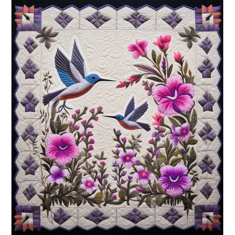 Hummingbird BL11112311 Quilt Blanket