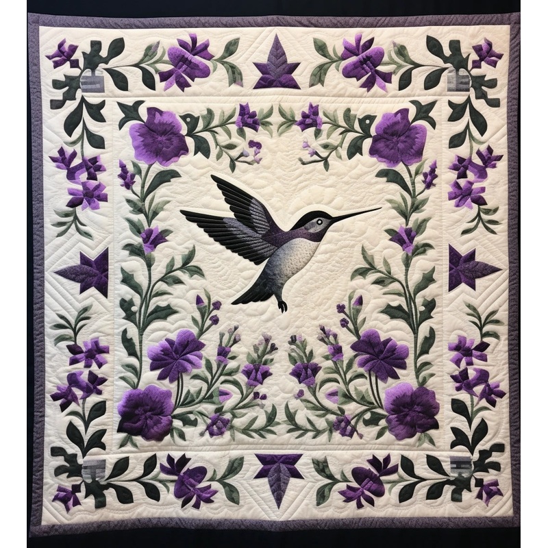 Hummingbird BL11112319 Quilt Blanket