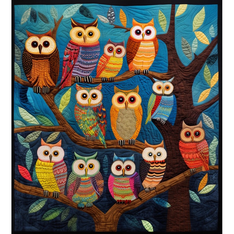 Owls BL9112386 Quilt Blanket