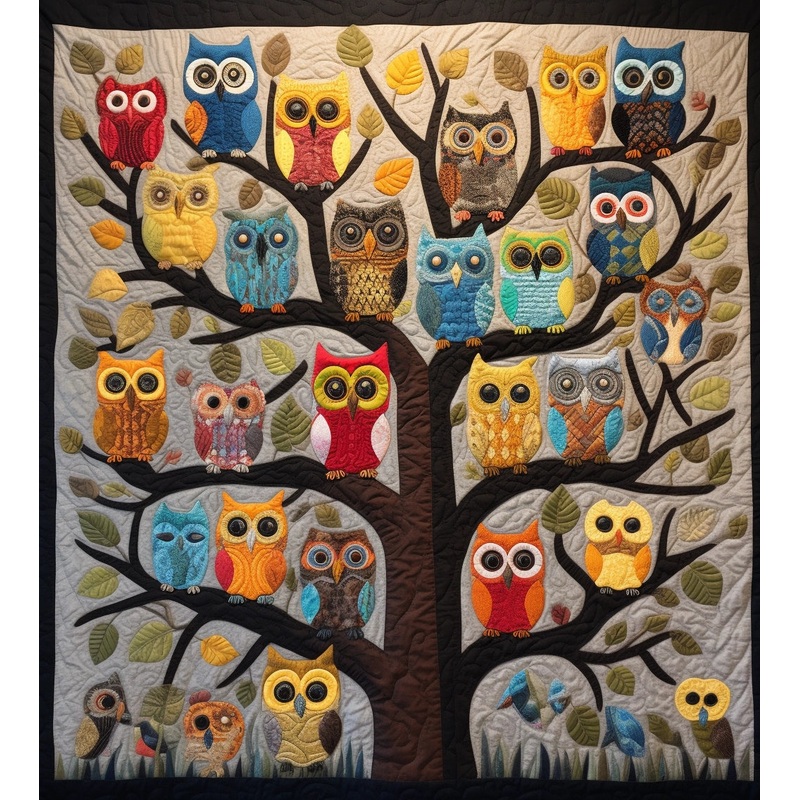 Owls BL9112389 Quilt Blanket