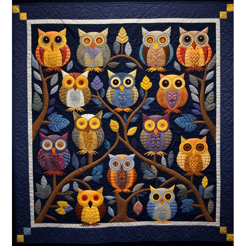 Owls BL9112394 Quilt Blanket