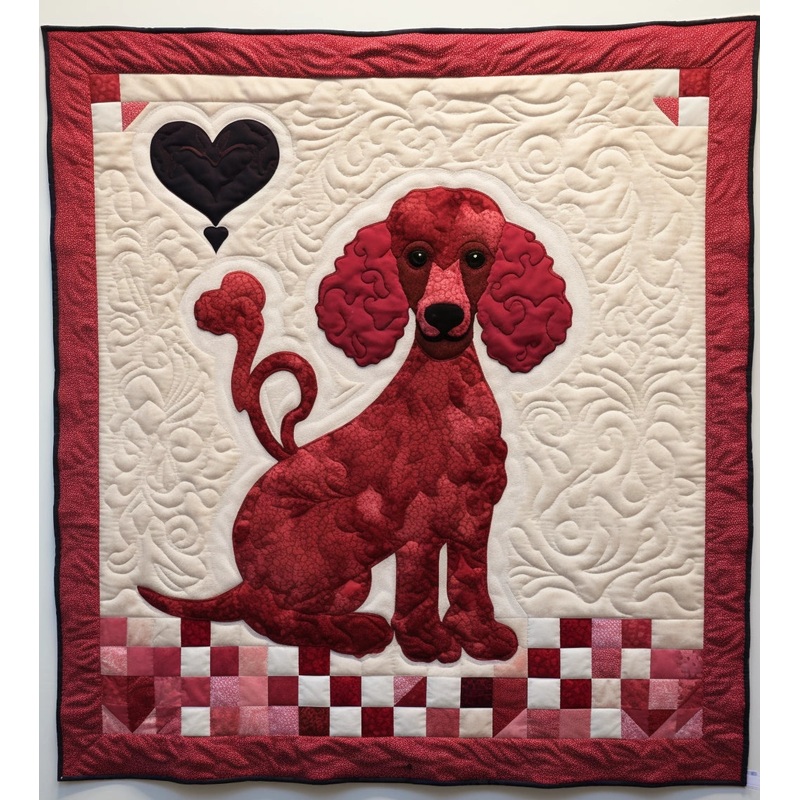 Poodle BL11112322 Quilt Blanket