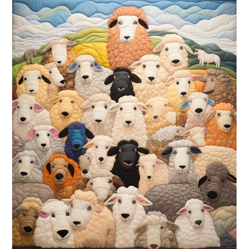 Sheep BL10112312 Quilt Blanket
