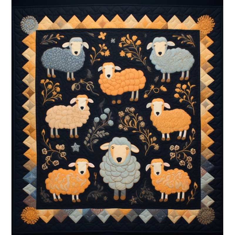 Sheep BL10112315 Quilt Blanket
