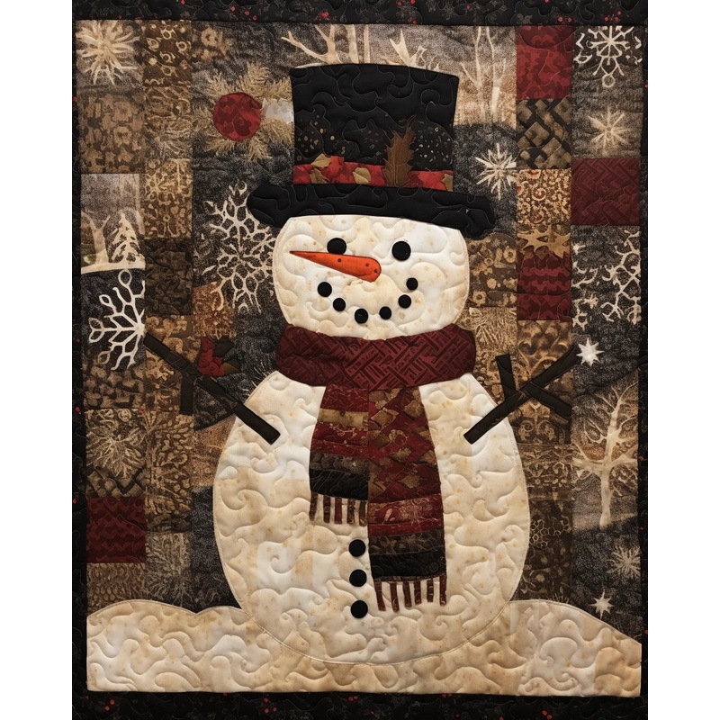 Snowman BL10112301 Quilt Blanket