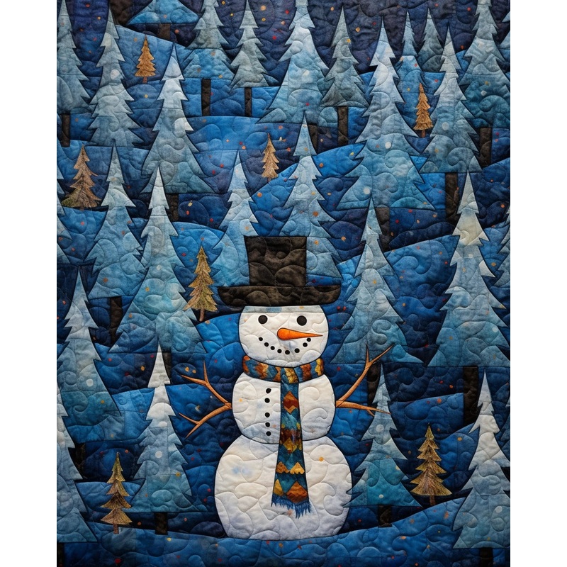 Snowman BL10112304 Quilt Blanket