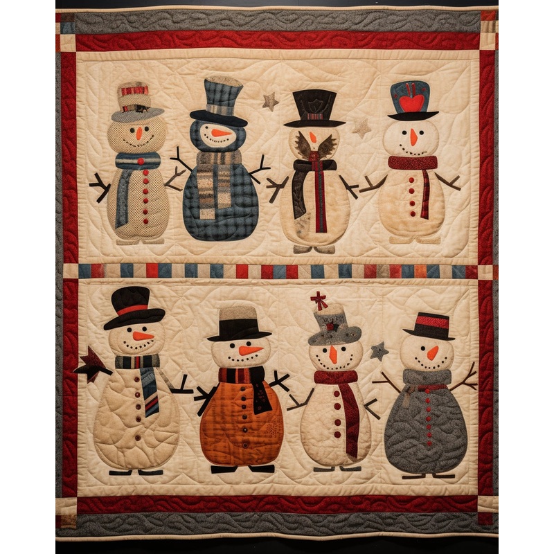 Snowman BL10112306 Quilt Blanket
