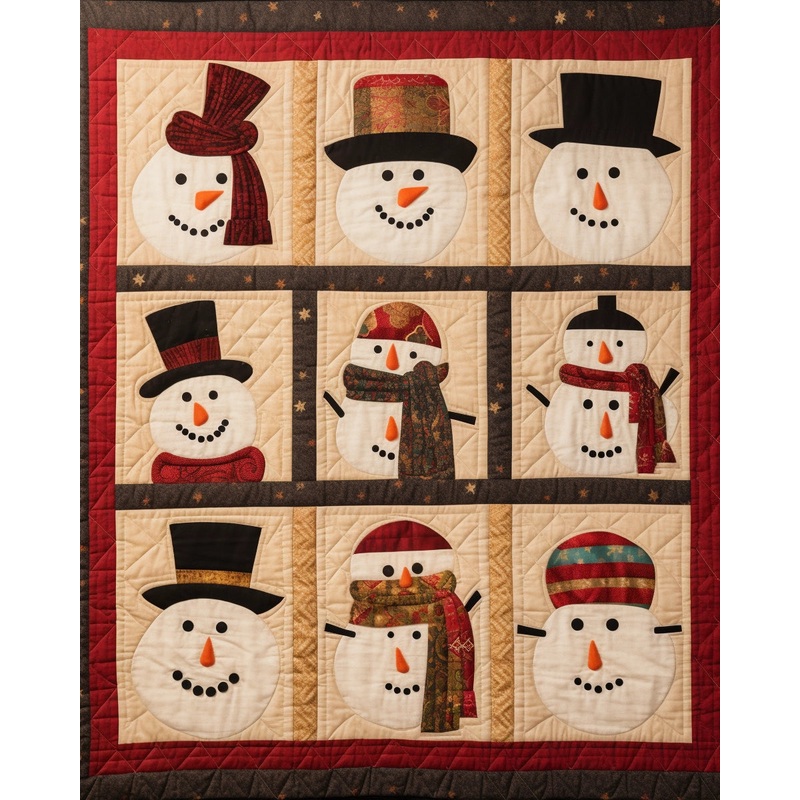 Snowman BL10112307 Quilt Blanket