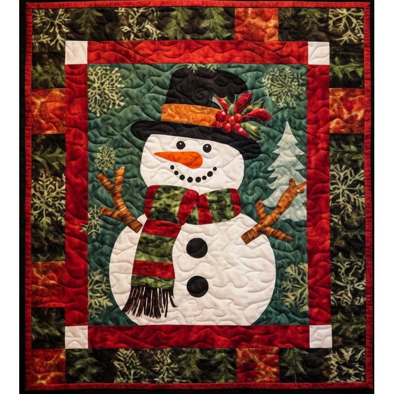 Snowman BL10112310 Quilt Blanket