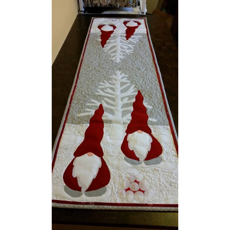 Christmas Gnomes TAI15112346 Quilted Table Runner